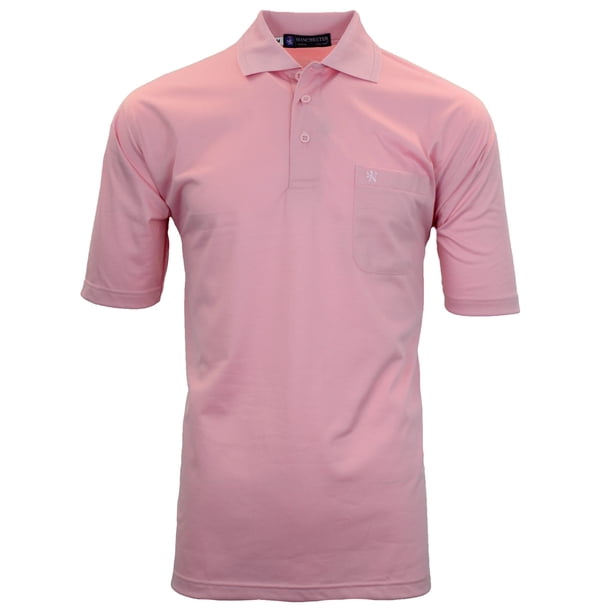Manchester Playera Tipo Polo Lisa Poliéster y Algodón rosa claro M Manchester Tank 1439Y