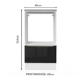 thumbnail image 2 of Mueble para Horno y Microondas Madesa Lux BN 114 cm, 2 of 5