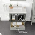 thumbnail image 4 of Eviva London 30"W x 18"D Gray Bathroom Vanity with White Carrara Quartz Countertop and Undermount Porcelain Sink, 4 of 10