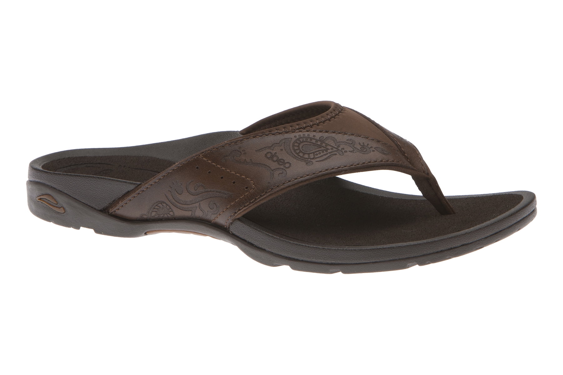 ABEO Women's Balboa Metatarsal Flip Flop Sandals in Brown