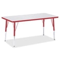 thumbnail image 3 of Rectangle Activity Table - 24" X 48", E-height - Freckled Gray/Red/Gray, 3 of 3