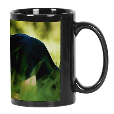 Printtoo PersonalizedPhotoCollage CoffeeMugCouple Custom Picture Ceramic CupDishwasher & Microwave Safe- 11 Oz -Black