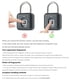 thumbnail image 2 of Accesorios para candado antirrobo Candado inteligente para mochila (huella digital SY12), 2 of 6