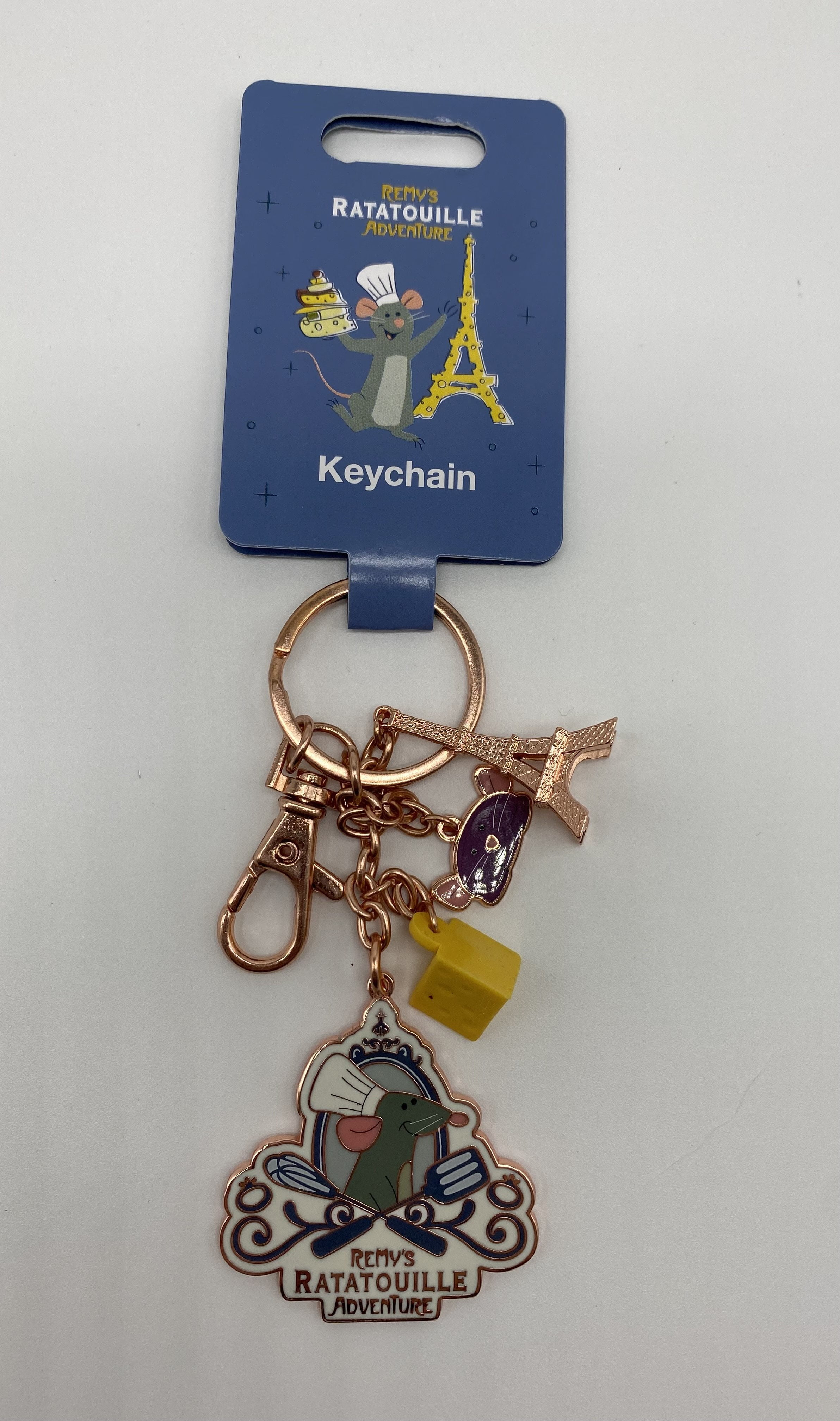Disney Parks Chef Remy's Ratatouille Adventure Metal Charms Keychain