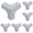 Clear, variant on Silicone Corner Protector 4 Pcs, 1.7 Inch Large Table Corner Protectors for Furniture, Strong Adhesive T Shaped Corner Guards for Table Edges and Furniture Corners (Clear)
