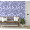 thumbnail image 3 of S4sassy Removable Nature-inspired Waterproof Wall Wrap, Textured Wallcover, Pastel Petal Print Contact Paper for Wall, Cabinet, Dresser, Self Adhesive Vinyl Wallpaper Roll- Purple (25"x120" inch), 3 of 8