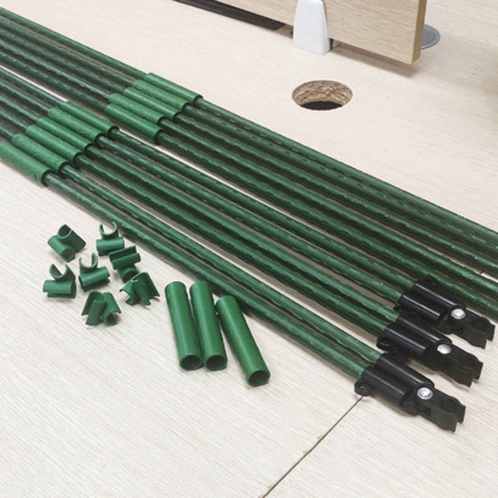 Homerr Cucumber Trellis Plastic-coated Steel Pipe A-Frame Cucumber Trellis Plastic-Coated Steel Pipes Plant Growth Support Trellis Easy Installation Complete Plant Support Frame