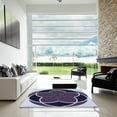 thumbnail image 6 of Ahgly Company Indoor Square Patterned Deep Purple Area Rugs, 8' Square, 6 of 6
