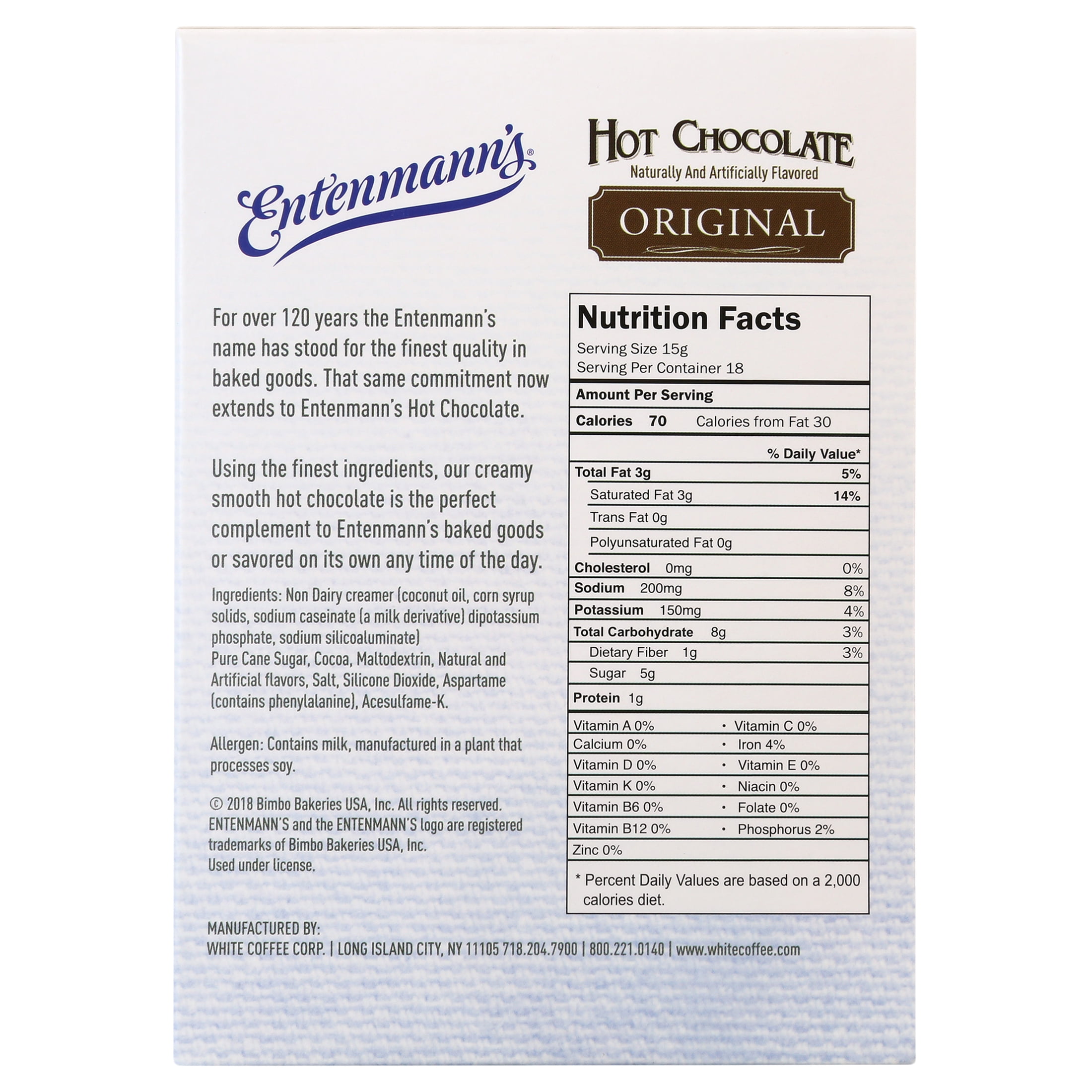 Entenmann's Original Hot Chocolate K-Cups, 18 Ct - Walmart.com