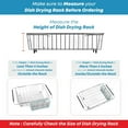 thumbnail image 3 of Sturdy 304 Stainless Steel Utensil Drying Rack Basket Holder with Hooks 3 Divided Compartments, Rust Proof, No Drilling, 3 of 6