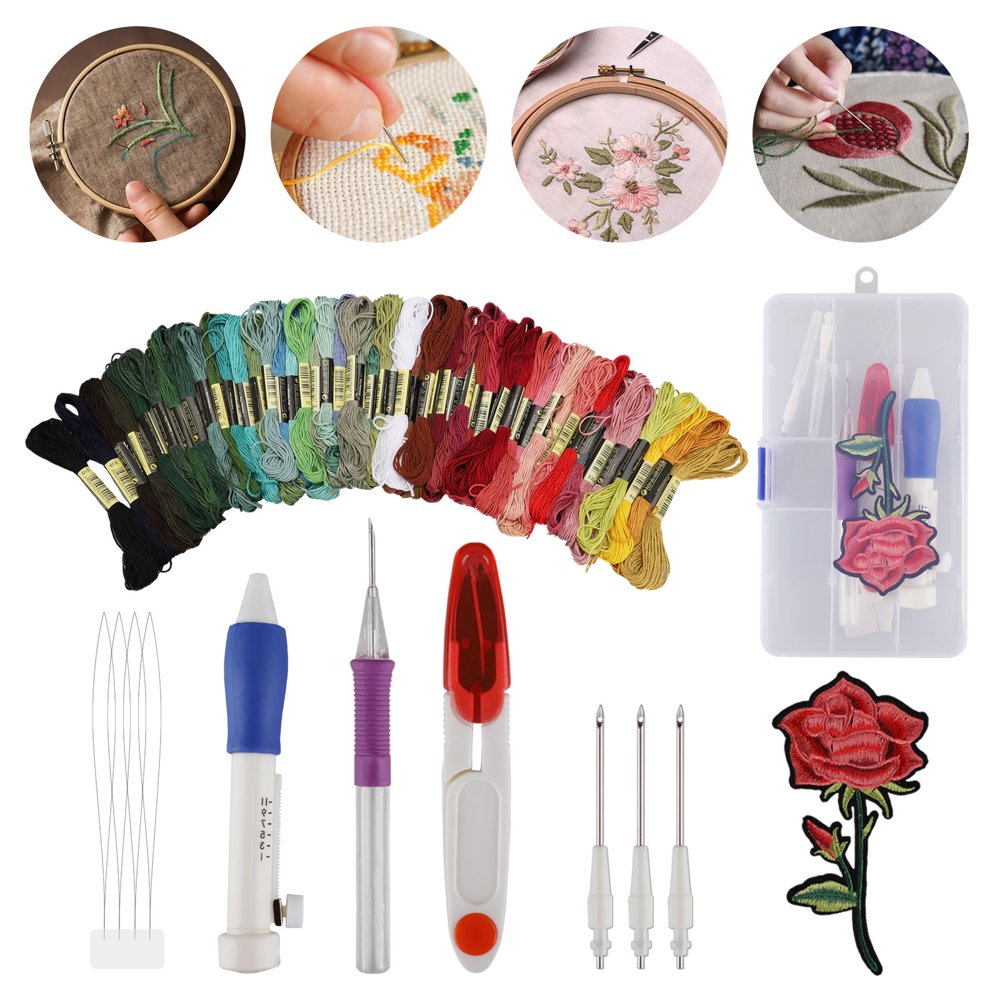 Magic Embroidery Pen, Punch Needle Embroidery Patterns Punch Needle Kit