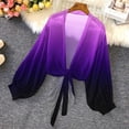 thumbnail image 2 of Try Before You Buy,Sriper Ladies' Cardigan with Spring and Summer Long Sleeved Print,Plus Size Tee Tops Dressy 3X,Cute Clothing Button Blouses Cotton,4Th of July Shirts Gift Multicolor XL, 2 of 7