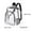 Black_01, variant on ToyKingdee Clear Backpack Heavy Duty Clear Bookbag Transparent See Through Plastic Backpacks