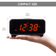 thumbnail image 5 of "Reloj Despertador Led Digital Inteligente Para Mesa De Luz BELUG negro ", 5 of 5