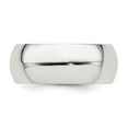 thumbnail image 4 of 925 Sterling Silver 8mm Comfort Fit Size 4 Wedding Band Ring Classic, 4 of 9