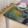 thumbnail image 5 of HAOXIT , Waterproof Stain Wrinkle Resistant Reusable Print table cover, for Kitchen Indoor Outdoor Events party Decor-Rectangle Table Clothes, Multicolor 46*46, 5 of 8