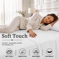 thumbnail image 4 of Beartech Polyester Bed Sheets Set 4 Piece Queen/Full Size Sheet Set, Soft & Lightweight And Breathable Bedding Set, Fitted Sheet, Flat Sheet & 2 Pillowcases-White, 4 of 11