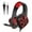 Red, variant on Hesxuno Bluetooth Headphones Around-Ear Bass Gaming Headset Surround Sound Headphones With Noise Cancelling Microphone RGB Lights Headphones for Kids for School