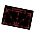thumbnail image 1 of DYNWAVECA Football Footstep Training Mat Anti Slip Lightweight Portable Multiuse Accessories Soccer Footwork Training Mat for Household Black Red, 1 of 10