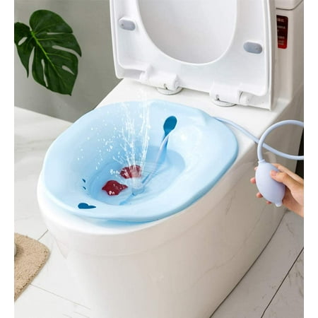 Sitz Bath for Standard Toilet - Over-The-Toilet Perineal Soaking Bath ...