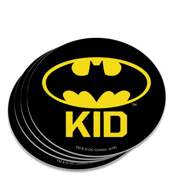 Batman Bat Kid Shield Logo Novelty Coaster Set