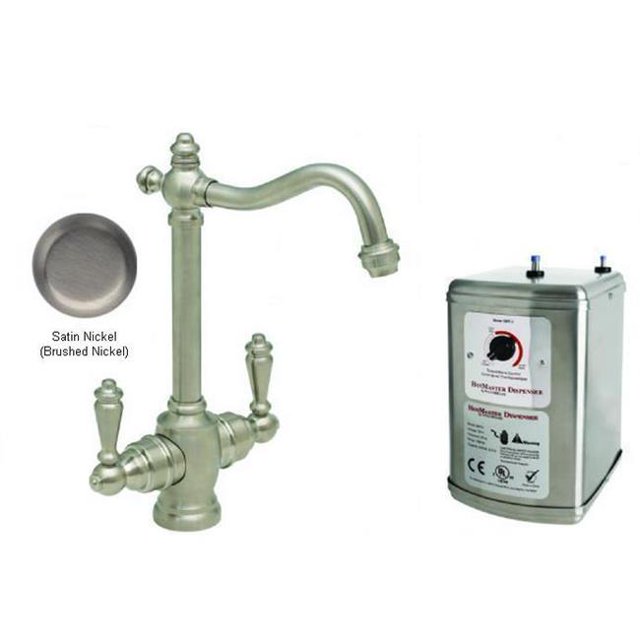 Westbrass D205H-07 Victorian Hot-Cold Water Dispenser Kit - Satin Nickel
