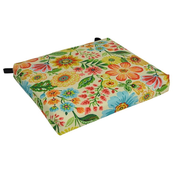 Blazing Needles Outdoor Chair Cushion, 20" x 19", Gregoire Chamomile