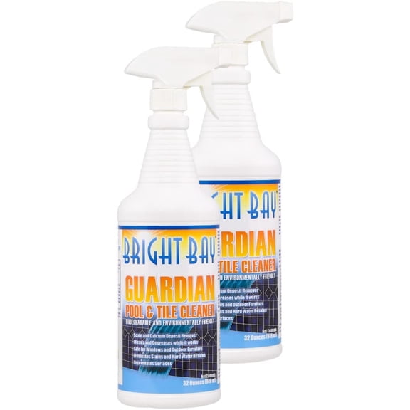 Calcium Build Up & Scum Line Remover- Guardian Pool Tile Cleaner, 2 qts. - Non-abrasive, Save Elbow Grease, 32 Fl Oz (Pack of 2)