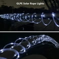 66ft Solar Rope Lights Outdoor Waterproof LED 200 Cold White LEDs, 8