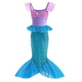 thumbnail image 2 of Princess Mermaid Costume for Little Girlswith Red Wig Birthday Party Dress, 2 of 7