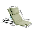 thumbnail image 2 of 440lbs Elderly Rise Assist Electric Backrest w/ 75cm Cushion & Foot Cushion - Adjustable Lift Bed Chair for Pregnancy Support, 2 of 8