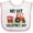 White and Pink, variant on Inktastic First Valentines Day Tractor Hearts Boys Baby Bib