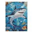thumbnail image 3 of Sheronv Shark Marine Life Mosaic Vertical Wooden Jigsaw Puzzle - Ideal Gift for Family and Friends 500PCS, 3 of 8