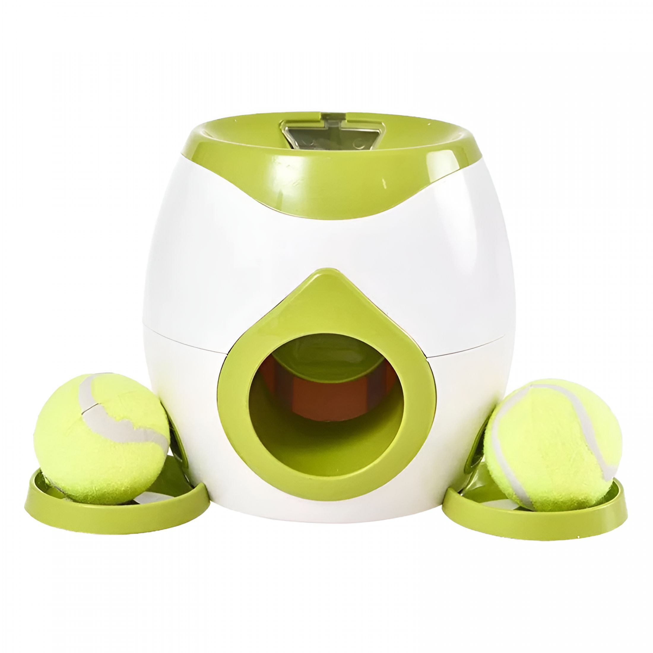 BESTSKY Automatic Dog Ball Launcher Tennis Ball Reward Machine for Small Medium Large Dogs Indoor Outdoor Training Automatic Feeder for Interactive Dog Training Gift Summer(Green)