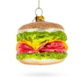 thumbnail image 2 of Cheeseburger Glass Christmas Ornament, 2 of 4