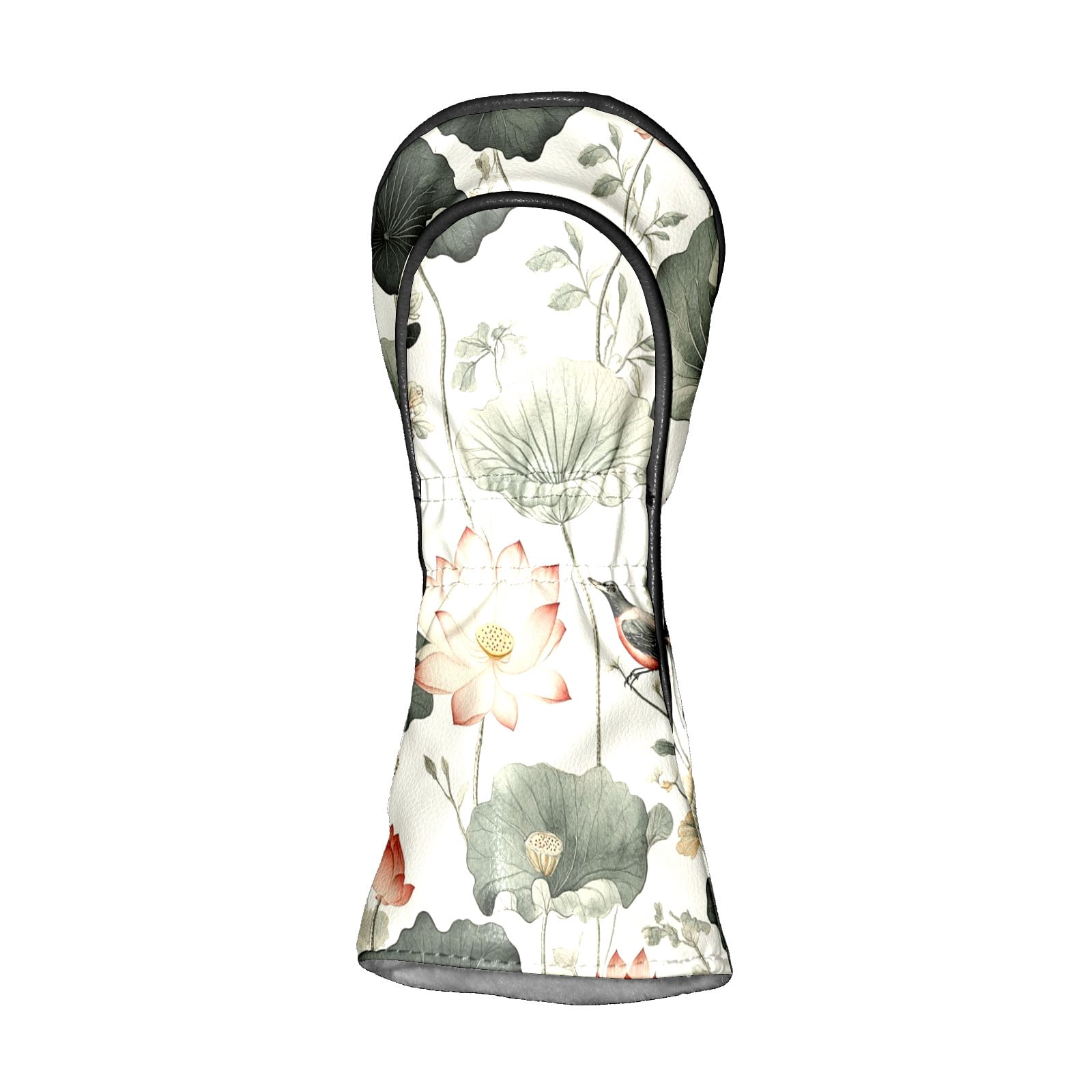 Golf Head Covers Chinese Style Pattern for Driver, Wood & Hybrid, Premium Waterproof PU Leather with Plush Lining, Oriental Golf Gifts