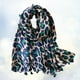 thumbnail image 4 of EeaseMX Bufanda larga de algodón para mujer, estilo chal, regalo, bufanda de leopardo verde, 4 of 7