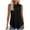 Black, variant on Olyvenn Fashion High Neck Tank Tops for Women Loose Fit Sleeveless Top Summer Clothes Womens Tunic Tops to Wear with Leggings Wine S