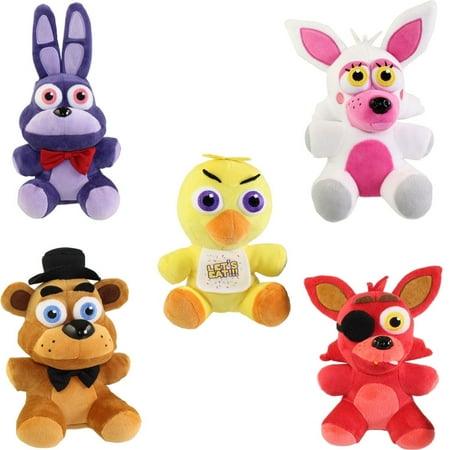 Funko Collectible Plush - Five Nights at Freddy's - SET OF 5 (Mangle, Chica, Bonnie, Foxy & Freddy)