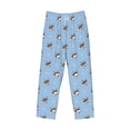 thumbnail image 4 of Easygdp French Bulldog2 Men's Pajama Pant, Sleep Elastic Waistband Lounge Pants - Small, 4 of 9