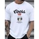 thumbnail image 1 of Men's Coors Banquet Graphic T-Shirt - Vintage Casual Crew Neck Tee, 100%cotton ,Slight Stretch, Summer Apparel, 1 of 5