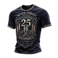 thumbnail image 2 of 911 25th Anniversary Tshirt Men Never Forget 9/11 Shirt American Flag Faith Hope Courage Patriotic Short Sleeve Tee, 2 of 4