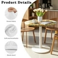 thumbnail image 5 of SEANATIVE 24 x 24 Inch Round Highboy Cocktail Table Covers with Elastic Edge Elegant Party Round Table Cloth Easy Maintenance Table Decorations Highboy Tablecloth, Sunflower Butterfly Cute Cat, 5 of 7