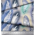 thumbnail image 3 of Soimoi Velvet Fabric Leaves & Feather Decor Fabric Printed Yard 58 Inch Wide, 3 of 3