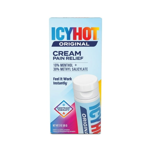Icy Hot Orignal Pain Relieving Cream 3 oz. Powerful Pain Relief for Muscles & Joints