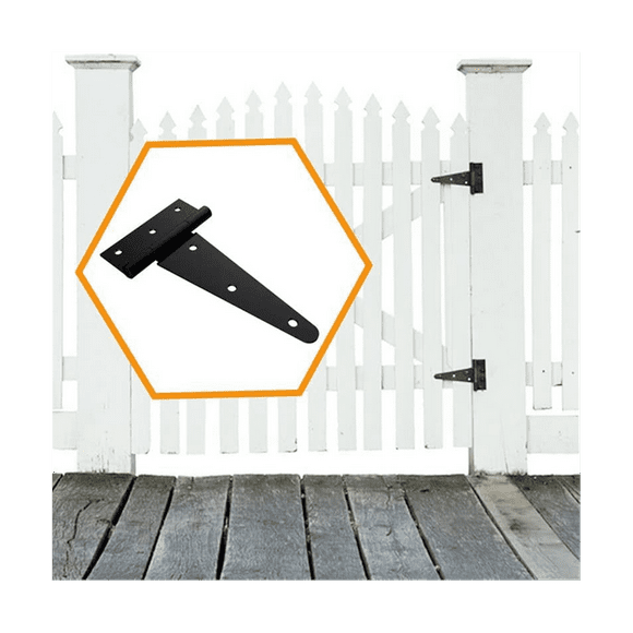 Heavy Duty T Hinge Gate Hinge T Strap Hinge Barn Hinge Fence Hinge Shed Hinge Door Hinge Black Wrought Hardware Iron