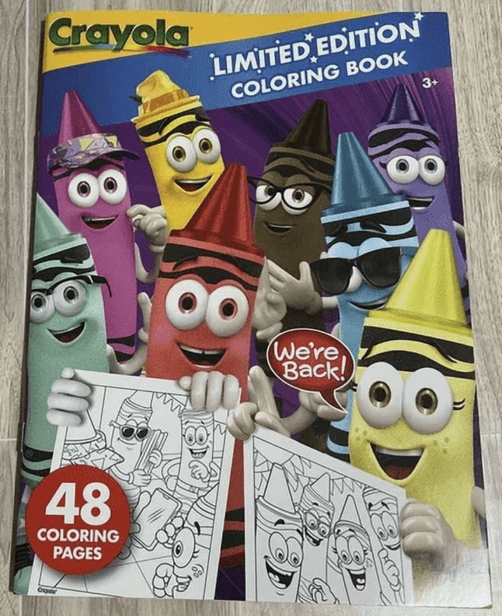 Crayola Limited Edition Crayons Set 8 Retired Colors + Mulberry Sharpener & Coloring Book