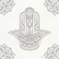 thumbnail image 2 of June, Dina 15x15 White Modern Wood Framed Museum Art Print Titled - Touch of Hamsa I, 2 of 4