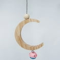 thumbnail image 4 of Perche de Perroquet de Suspension d'Oiseau de Forme de Lune de Balançoire de Perche avec la Cloche, 4 of 8