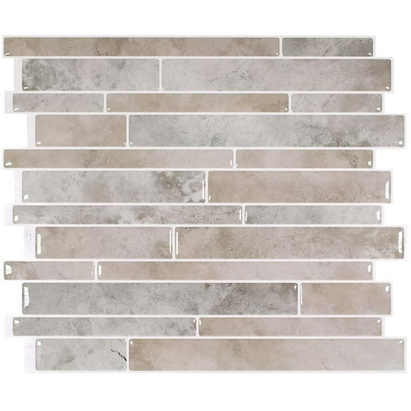 Milano Collection Todi Carreaux Muraux Autocollants - 11.55 Pouces x 9.63 Pouces, Lot de 4